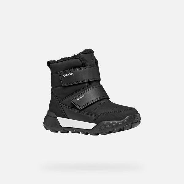 Černá chlapecká zimní obuv Geox Trekkyup J66MBA-0FU54-C9999