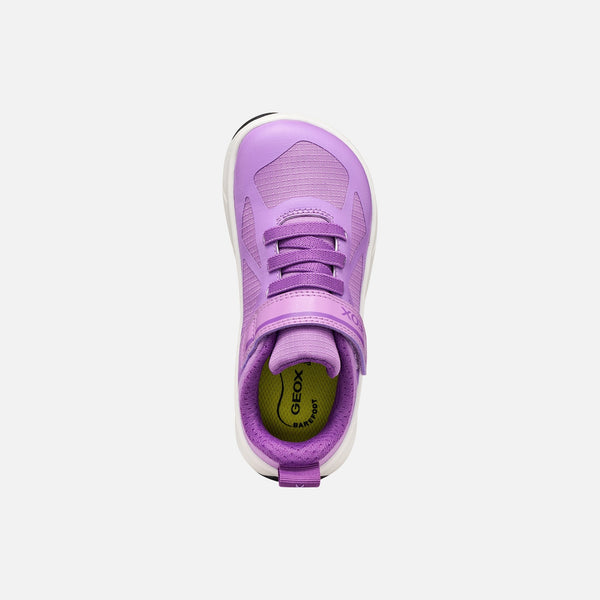 Fialové dívčí barefoot tenisky Geox Foot-run J66PCB-0FU54-C8267