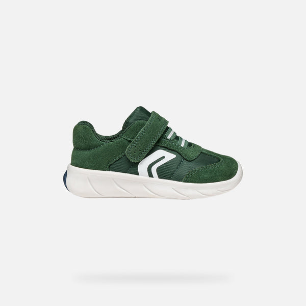Zelené chlapecké barefoot tenisky Geox Foot-run B660KA-0FU22-C3P1Z