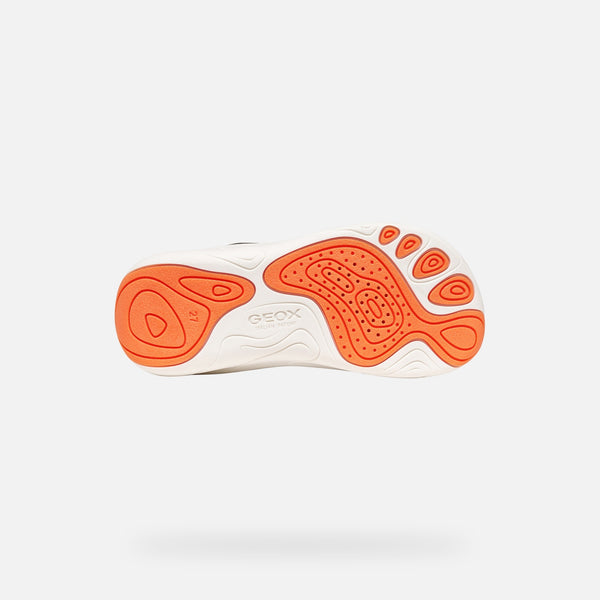 Tmavě modré chlapecké barefoot tenisky Geox Foot-run J66PDD-0FU54-C0659