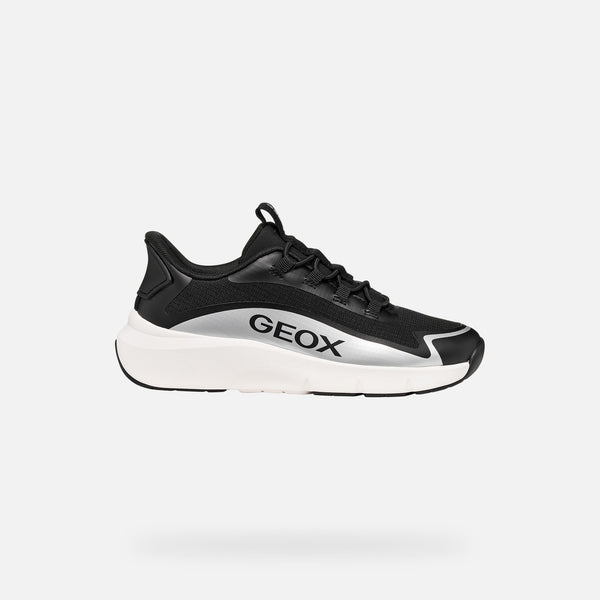 Černé chlapecké tenisky Geox Pro-ran Fast in J667JA-0FUM8-C0039