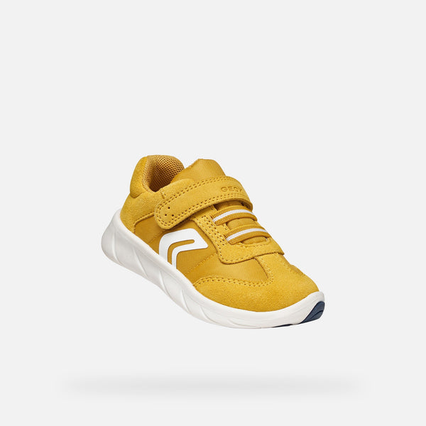 Žlutá chlapecká barefoot obuv Geox Foot-Run B660KA-0FU22-C2Q1Z