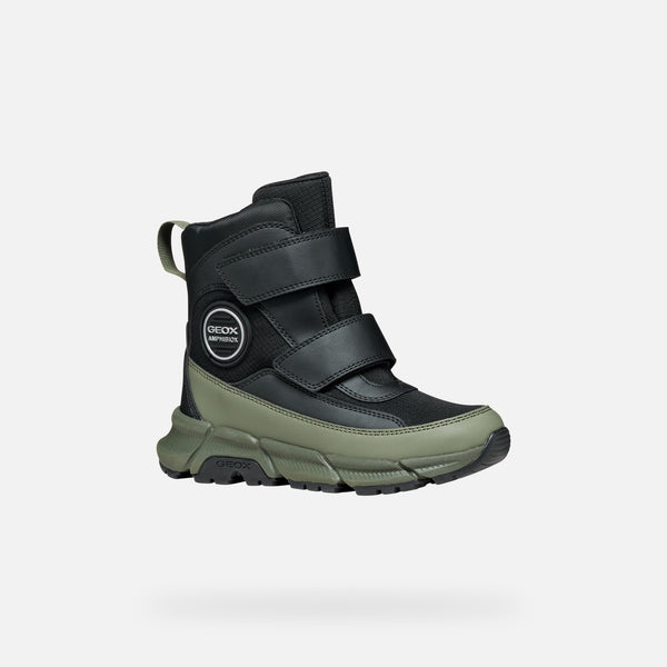 Zelená chlapecká kotníková obuv Geox Flexyper Plus J66LCG-0FU54-C0033