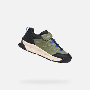 Khaki chlapecké tenisky Geox Flexyper Pro B J66NBC-0MEFU-C3009