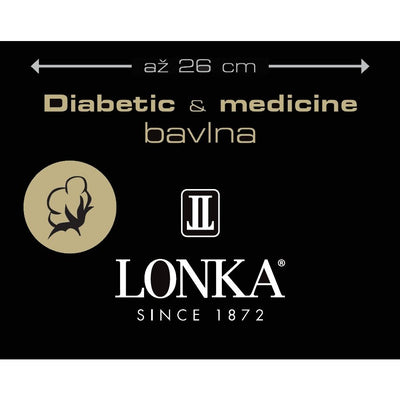 Ponožky velmi roztažné DIACOTTONIX pro diabetiky BÍLÉ (3 páry)