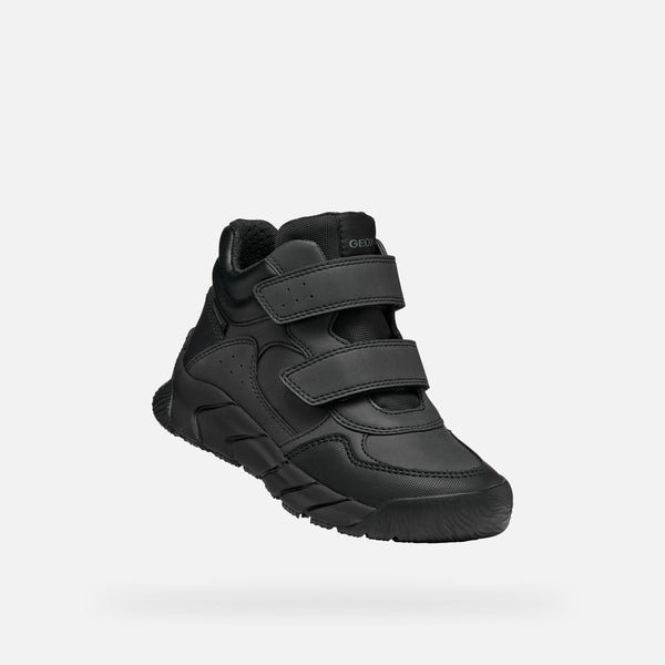 Černá chlapecká kotníková obuv Geox Flexyper Pro B J66NBA-0MEFU-C9999