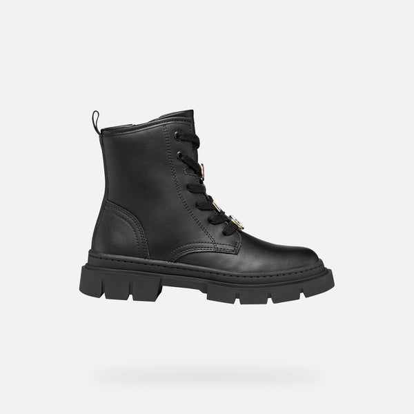 Černá dívčí kotníková obuv Geox Karsyn J660KH-0003W-C9999