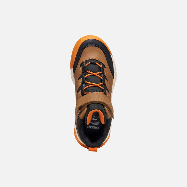 Hnědá zateplená chlapecká kotníková obuv Geox Flexyper Pro B J66NBD-0MEFU-C0013
