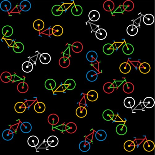 Košile noční s krátkým rukávem SEEKING černé BIKE