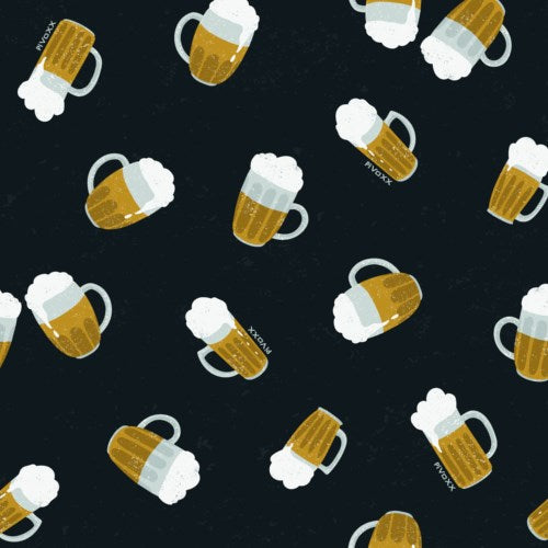 Košile noční s krátkým rukávem SEEKING s půllitry PIVO