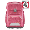 Školní aktovka Step by Step BASIS, Pink Bubbles - 4 dílný set, AGR certifikát