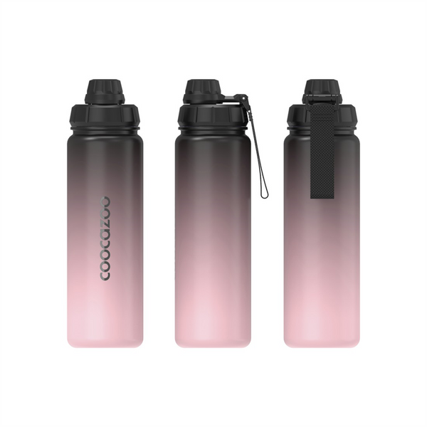 Izolovaná láhev na pití z nerezové oceli coocazoo 0,7 l, Gradient Rose