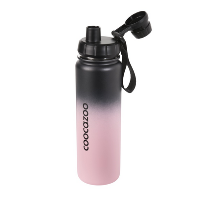 Izolovaná láhev na pití z nerezové oceli coocazoo 0,7 l, Gradient Rose