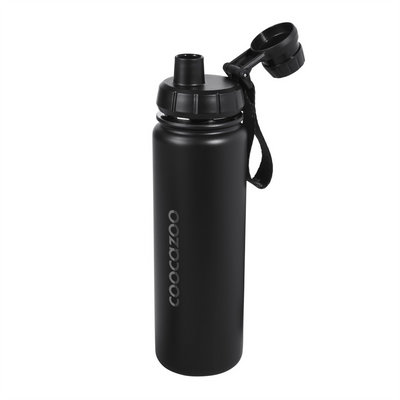 Izolovaná láhev na pití z nerezové oceli coocazoo 0,7 l, Black