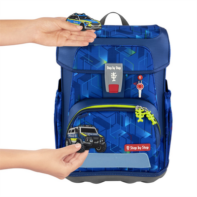 Doplňková sada obrázků MAGIC MAGS, Police Truck Charly, pro aktovky a batohy Step by Step