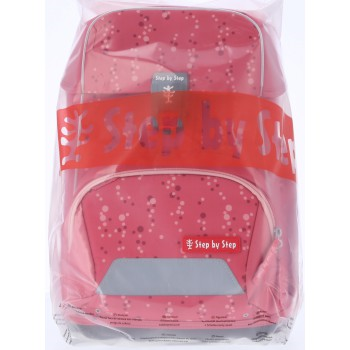 Školní aktovka Step by Step BASIS, Pink Bubbles - 4 dílný set, AGR certifikát