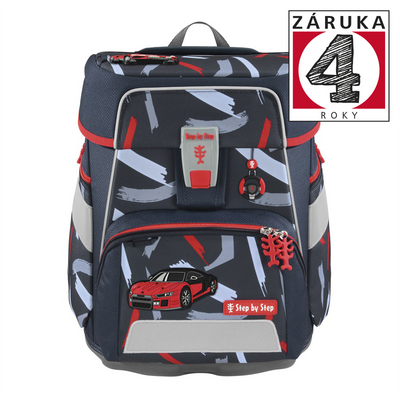 Školní aktovka Step by Step SPACE, Sports Car Mick - 5 dílný set, AGR certifikát