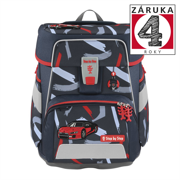 Školní aktovka Step by Step SPACE, Sports Car Mick - 5 dílný set, AGR certifikát