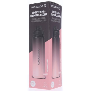 Izolovaná láhev na pití z nerezové oceli coocazoo 0,7 l, Gradient Rose