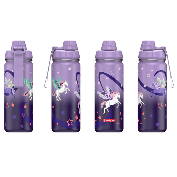 Izolovaná láhev na pití z nerezové oceli Step by Step 0,5 l, Dreamy Pegasus