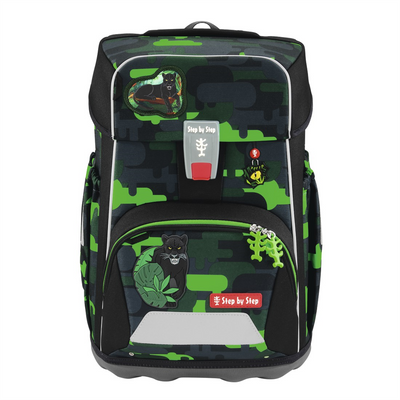 Školní aktovka Step by Step GIANT, Black Cat Chiko - 5 dílný set, AGR certifikát
