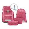 Školní aktovka Step by Step BASIS, Pink Bubbles - 4 dílný set, AGR certifikát